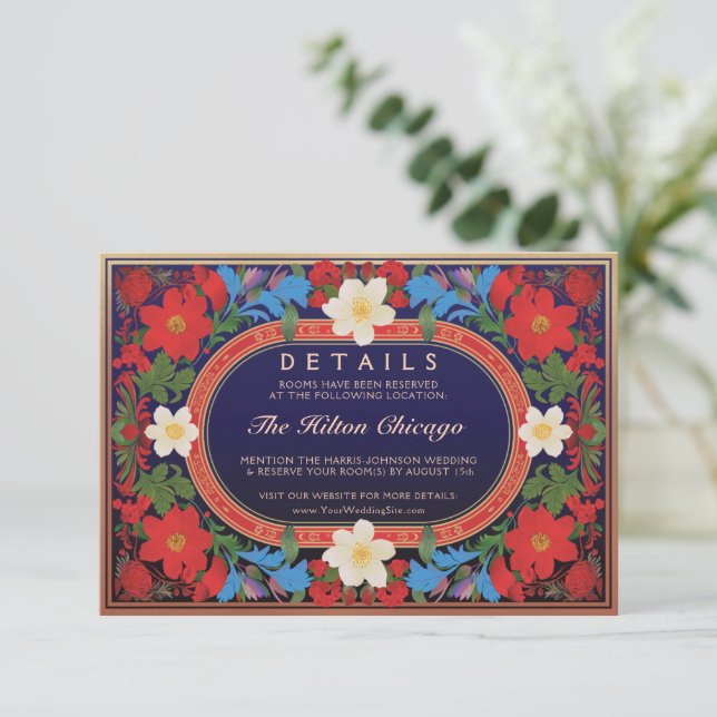 D'accompagnement VIVIAN I : Carte de détails Mariage (Debout devant)