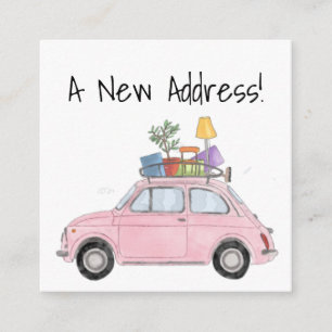 D'accompagnement Voiture Vintage Nouvelle carte d'adresse