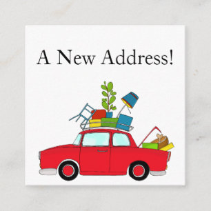 D'accompagnement Voiture Vintage Nouvelle carte d'adresse