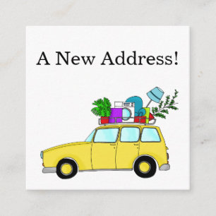 D'accompagnement Voiture Vintage Nouvelle carte d'adresse