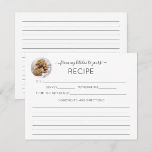 D'accompagnement Votre Carte Recette Photo Calligraphy