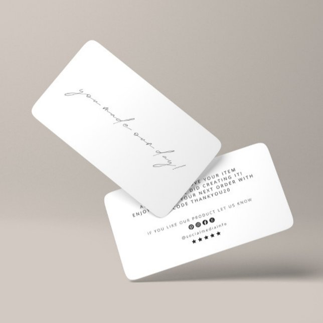 D'accompagnement Vous avez fait notre carte de réduction de Merci d (Créateur téléchargé)