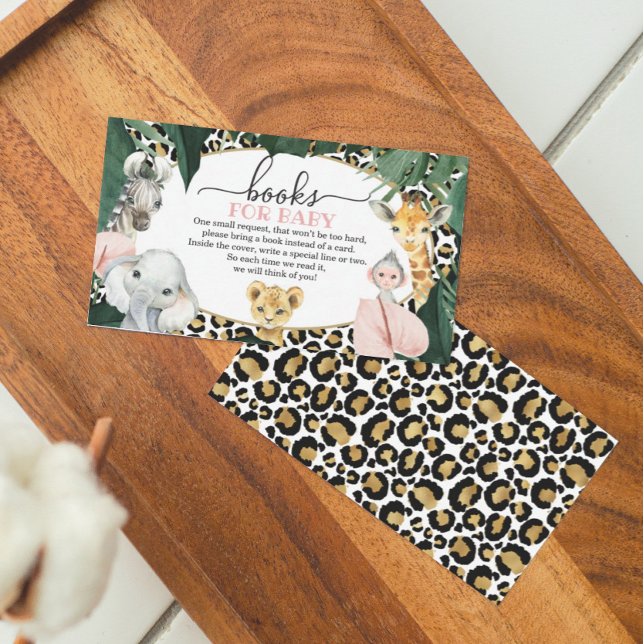 D'accompagnement Wild Safari Animaux Livres pour carte Baby shower (Créateur téléchargé)