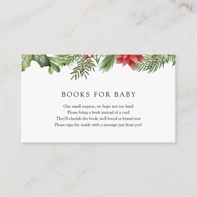D'accompagnement Winter Greenery Livres pour Baby insert carte (Devant)