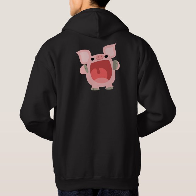 "D'ACCORD ! ! !" Sweat - shirt à capuche de cochon (Dos)