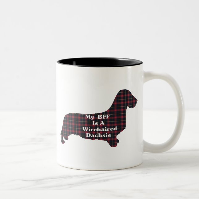 Dachshund À poils durs BFF Mug (Droit)
