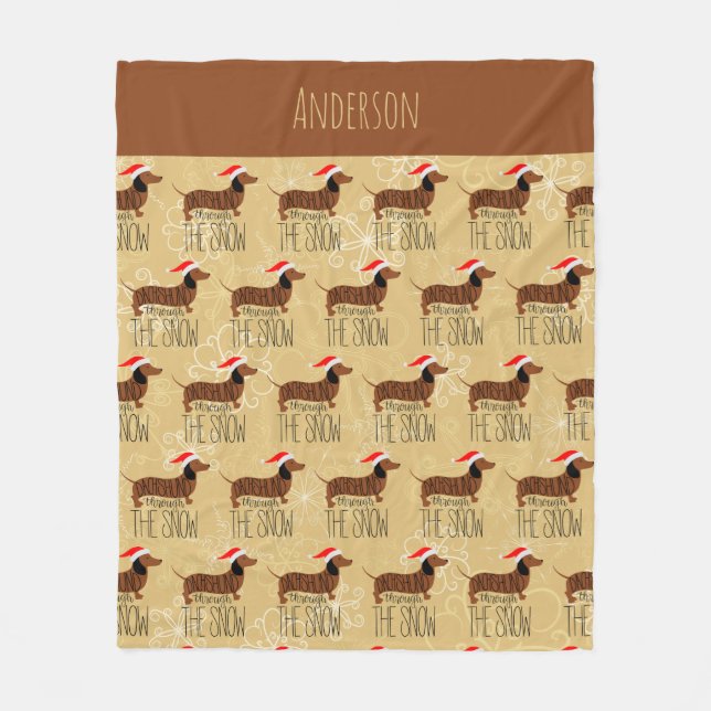 Dachshund à travers la couverture de la flotte de  (Devant)