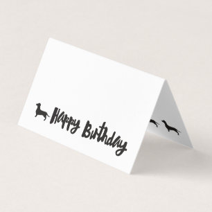 Dachshund Bonne carte d'anniversaire