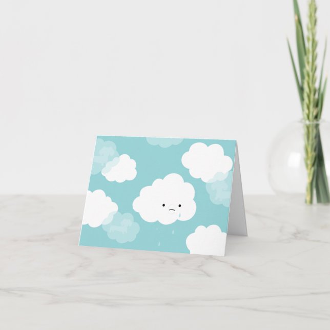 Dachshund Carte de Sympathie Penser à vous (Devant)