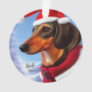 Dachshund, Chien de Noël, Personnaliser,Noël