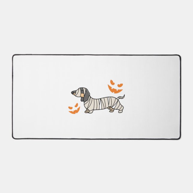 Dachshund Chien Halloween Candy Corn Pleine lune (Recto)