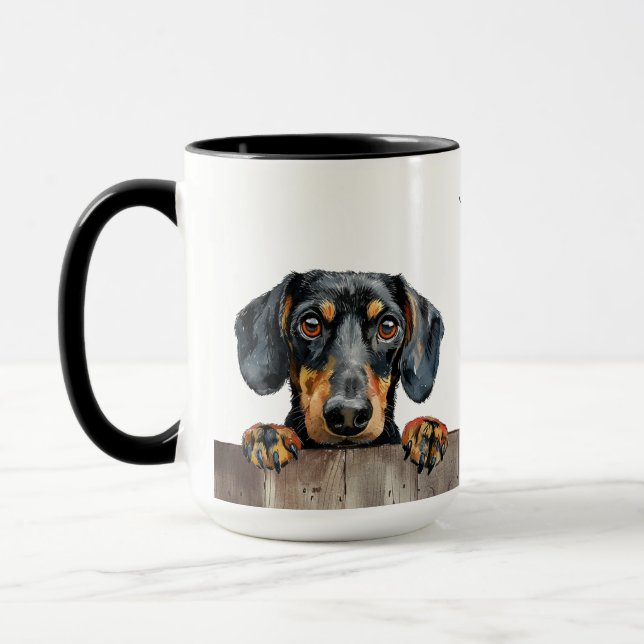 Dachshund Chien Mug (Gauche)