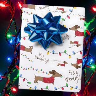 Dachshund Christmas Enveloppement Papier ensemble 