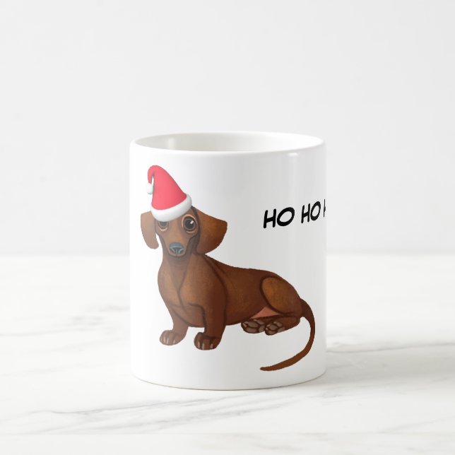 Dachshund Christmas Mug (Centre)