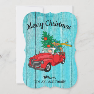 Dachshund Christmas Tree Shopping Carte Plat