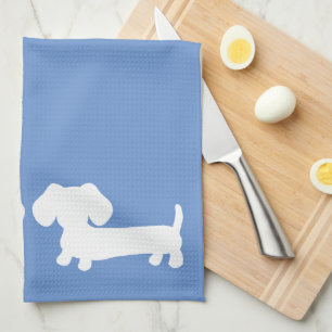 Dachshund Cuisine Serviette Plat Cornflower Blue