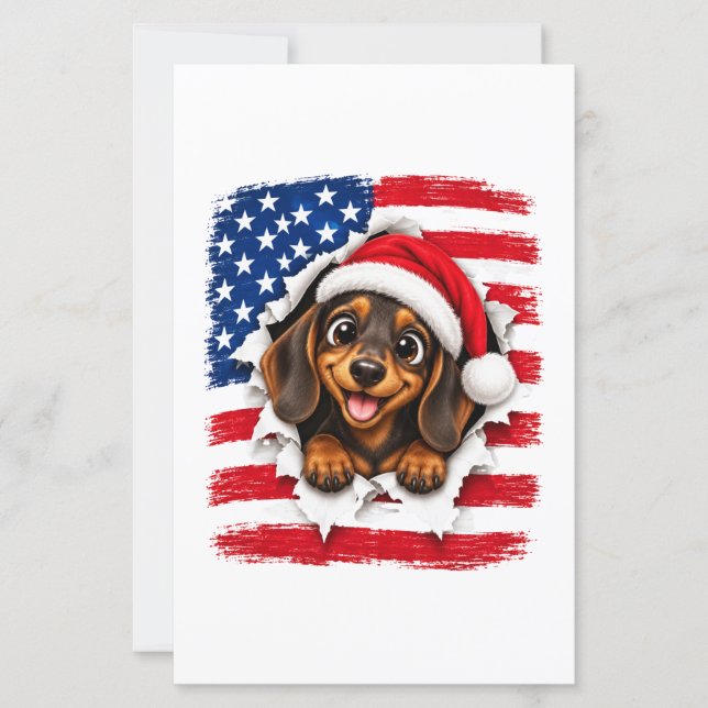 Dachshund de Noël américain (Devant)