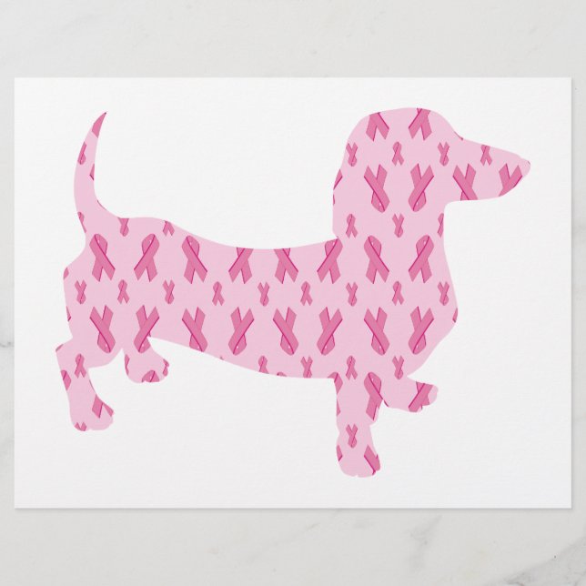 Dachshund de sensibilisation au cancer du sein (Devant)