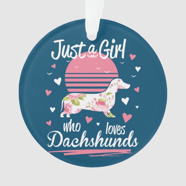 Dachshund Design, Juste Une Fille Qui Aime Les Dac (devant)