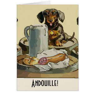 Dachshund et bière, ajouter du texte