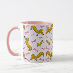 Dachshund et Pink Bows Mug