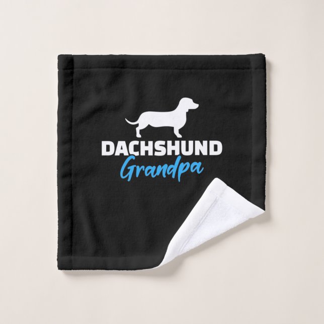 Dachshund Grand-père (Gant de toilette)