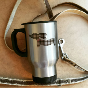 Dachshund gris   Mug café voyage