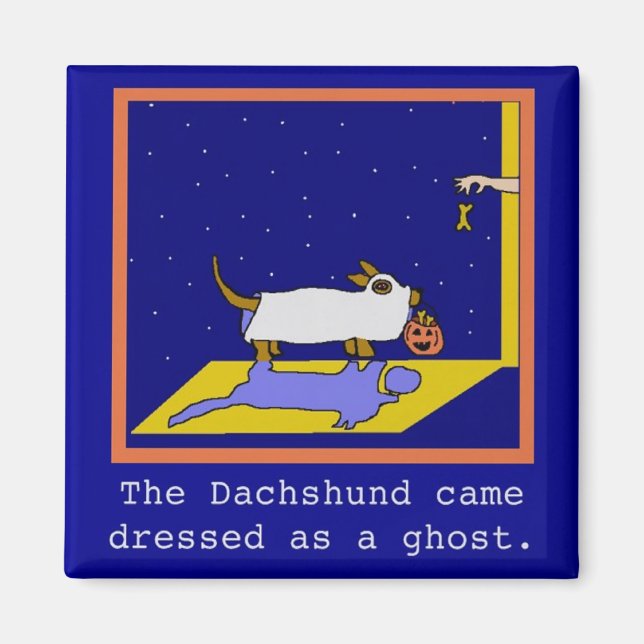 Dachshund Halloween Magnet (Devant)