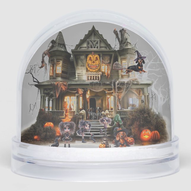 Dachshund Halloween Snow Globe (Avant)