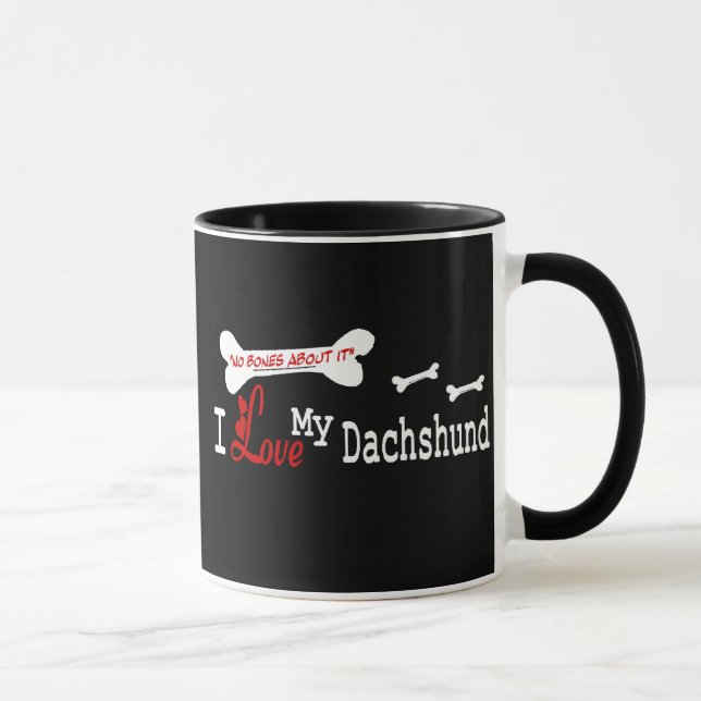 Dachshund (I Love) Mug (Droite)