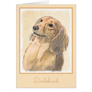 Dachshund (Longhaerien) Peinture - Art Chien origi