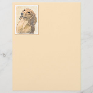 Dachshund (Longhaerien) Peinture - Art Chien origi