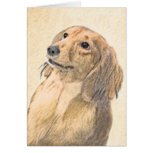 Dachshund (Longhaerien) Peinture - Art Chien origi