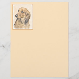 Dachshund (Longhaerien) Peinture - Art Chien origi