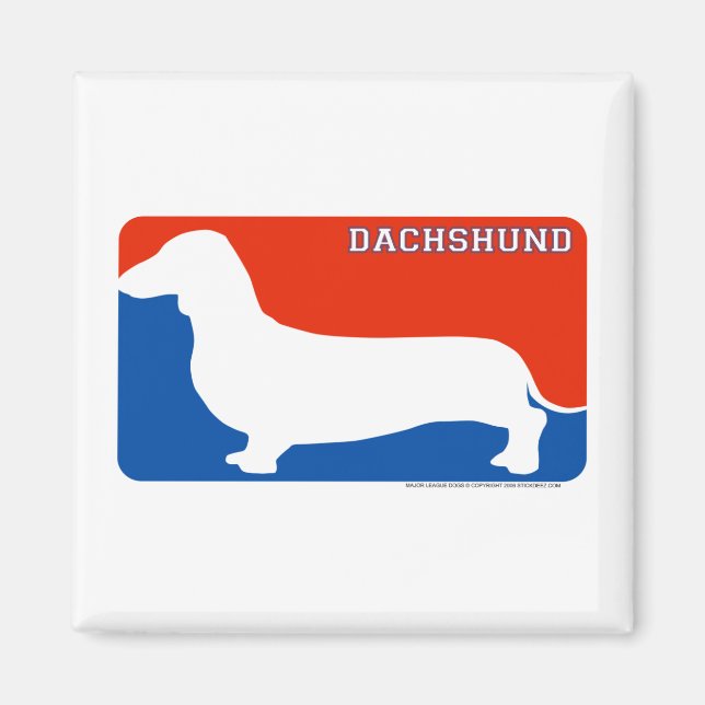 Dachshund Magnet de chiens de la Ligue majeure (Devant)