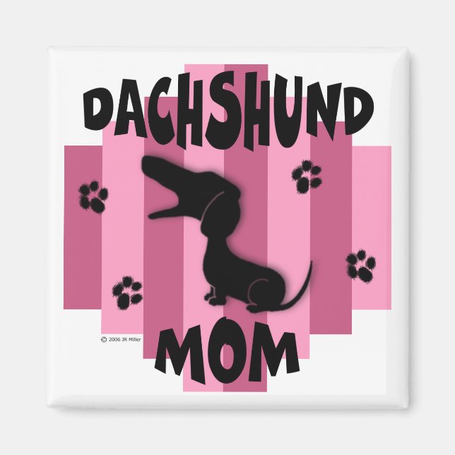 Dachshund Maman Magnet (Devant)