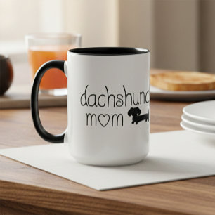 Dachshund Maman Mug pour Amoureux de les chiens Wi