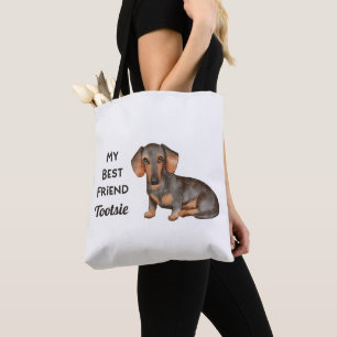 Dachshund Mon meilleur ami Sac fourre-tout de nom 