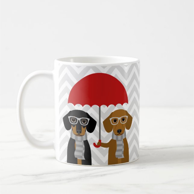 Dachshund Mugs (Gauche)