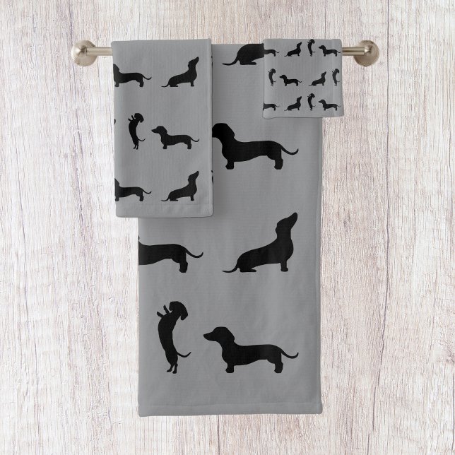 Dachshund noir et blanc (Créateur téléchargé)
