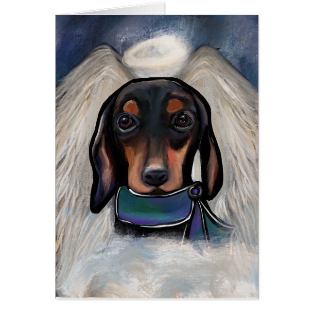 Dachshund noir et feu (Devant)