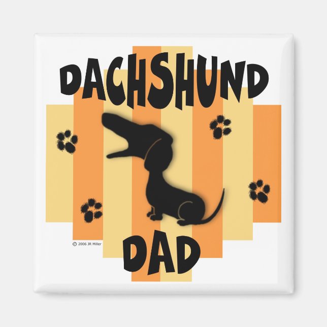 Dachshund Papa Magnet (Devant)