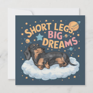 Dachshund Pattes Courtes Grands Rêves