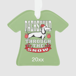 Dachshund Personnalisé À Travers La Fête De La Nei
