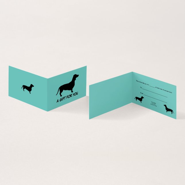 Dachshund Poil Court - Silhouette 1 (Inside and Outside)