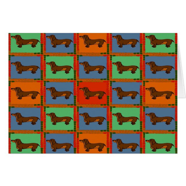 Dachshund Quilt (Devant horizontal)