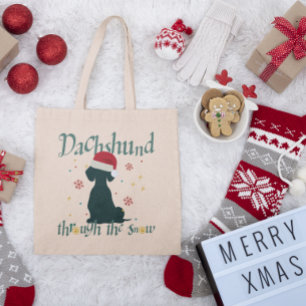 Dachshund Saucisse Sac fourre-tout en toile de chi