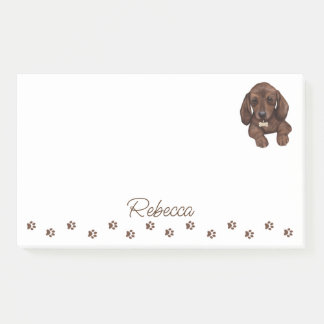 Dachshund Sausage Chien Post-it personnalisée Note