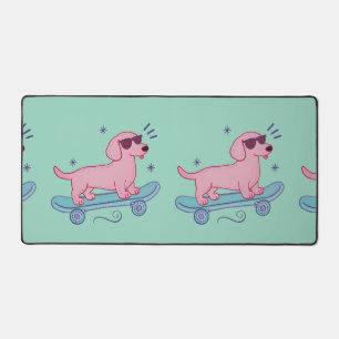Dachshund Skateboard Cool   Art de Chien Drôle