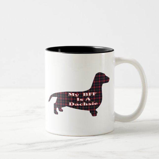 Dachshund Smooth BFF Mug (Droit)